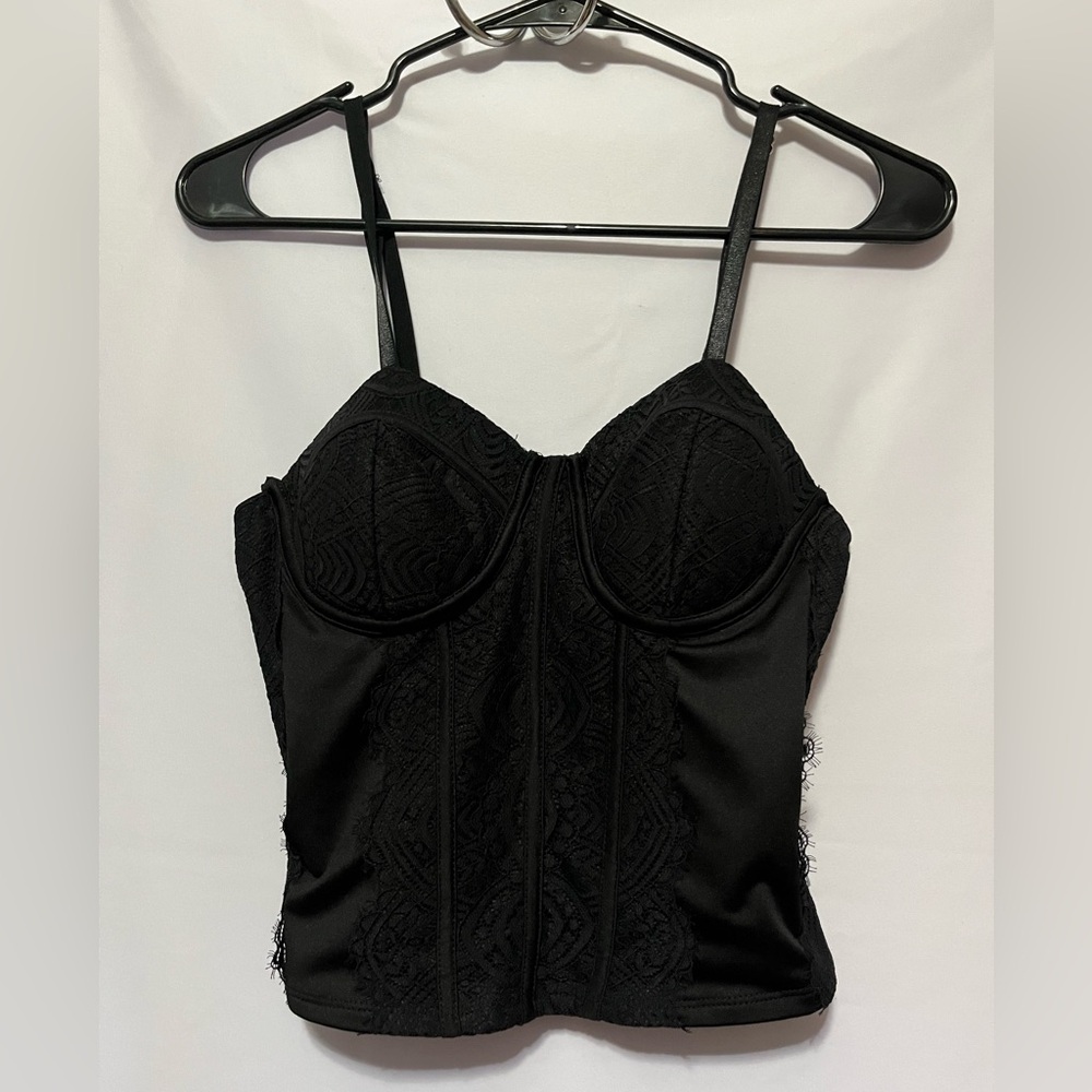 No Boundaries Elegant Black Lace Top